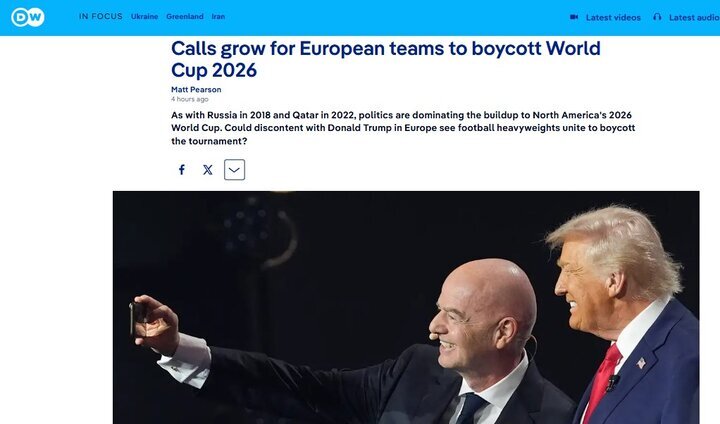 افزایش درخواست‌ها برای تحریم جام جهانی ۲۰۲۶