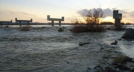 ببینید | طغیان رودخانه فصلی ماشکید