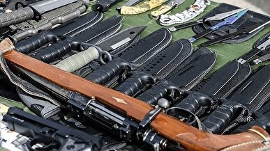 ۳۰۰۰ چاقوی ضامن‌دار آمریکایی از یک شناور کشف شد