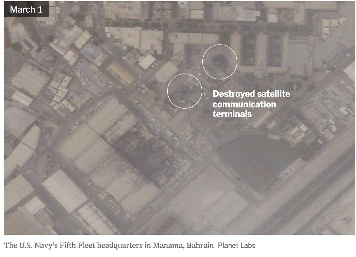 گزارش نیویورکتایمز از آسیب زیرساختهای نظامی آمریکا پس از حملات ایران گزارش نیویورکتایمز از آسیب زیرساختهای نظامی آمریکا پس از حملات ایران