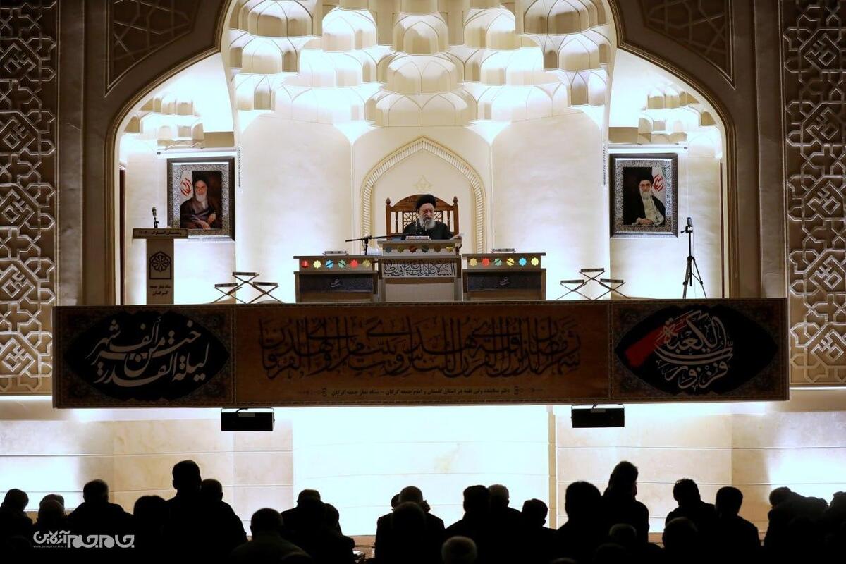 احیای لیالی قدر و گرامیداشت شهدای ماه رمضان در مصلی وحدت گرگان