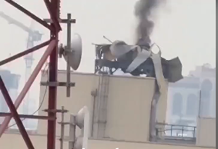 ببینید | با انهدام رادار سامانه پدافندی سفارت آمریکا در بغداد، اشغالگران بی‌دفاع شده‌اند