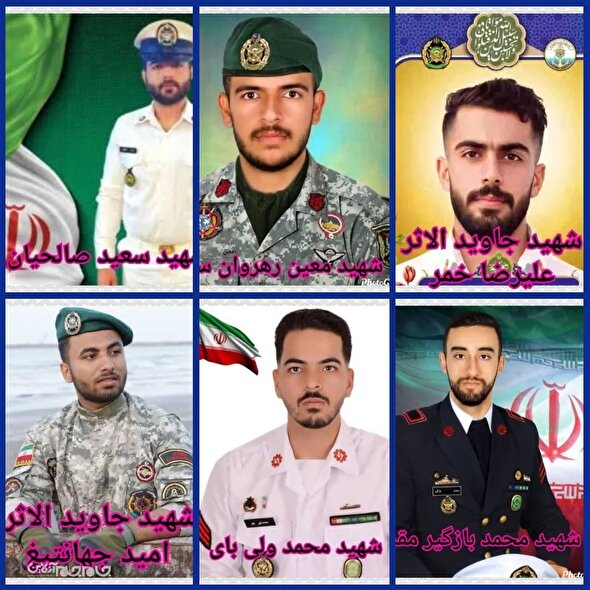 وداع با ۶ شهید ناوشکن دنا در استان گلستان
