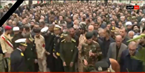 ببینید |  مراسم تشییع پیکر مطهر شهید علی لاریجانی و سرلشکر سلیمانی در قم و فارسان