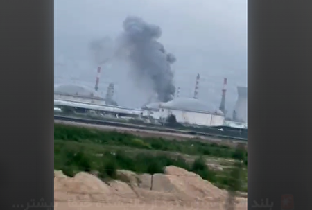 ببینید | بلند‌شدن ستون دود‌از پالایشگاه حیفا