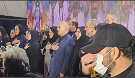 ببینید | ادای احترام تیم ملی فوتبال بانوان به سرود جمهوری اسلامی ایران در مراسم استقبال