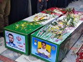 ببینید | بدرقه شهدای وطن بر روی دست البرزی‌ها