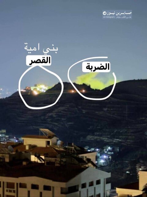 عکس | حمله رژیم صهیونیستی به نزدیکی کاخ ریاست‌ جمهوری سوریه