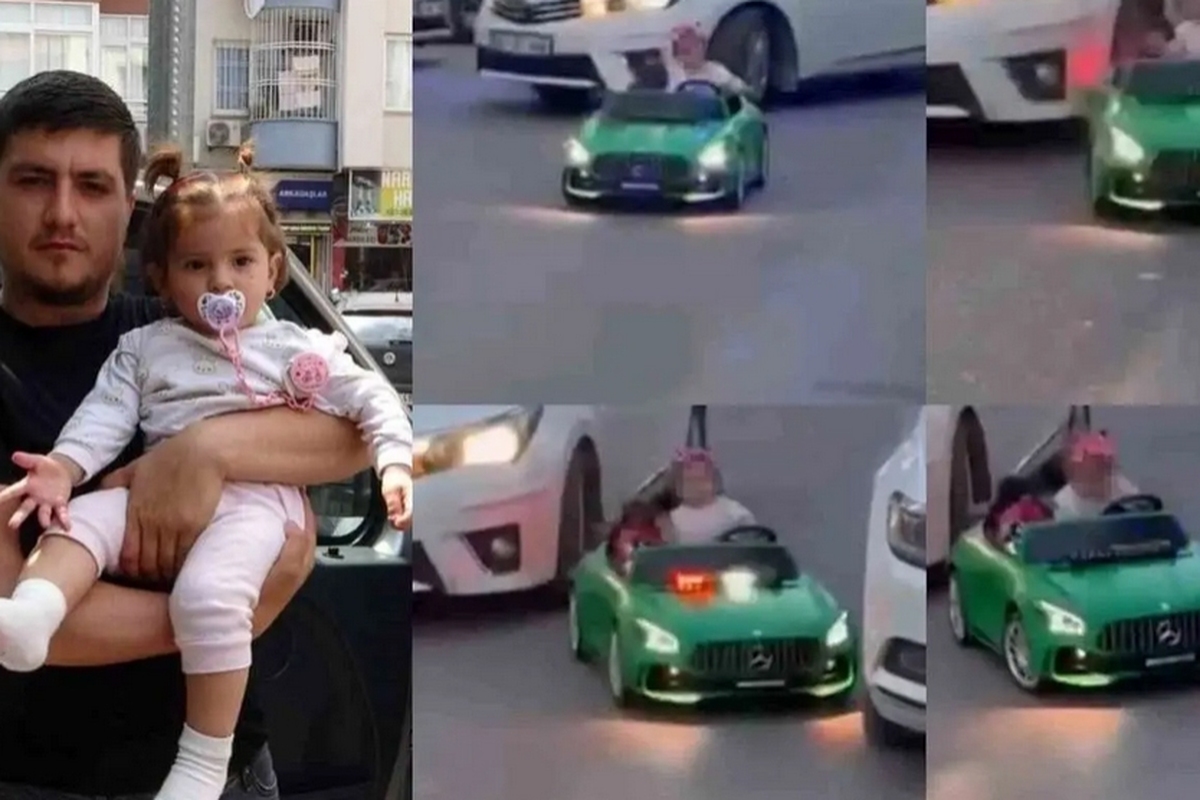 دختربچه‌ای که با خودروی برقی‌اش در خیابان حرکت می‌کرد، توسط خودروی برقی دیگر زیر گرفته شد.