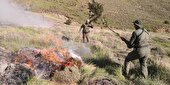 مهار پنجمین آتش‌سوزی در مراتع قوچان