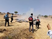 مانور غافلگیرانه اطفای حریق در جنگل