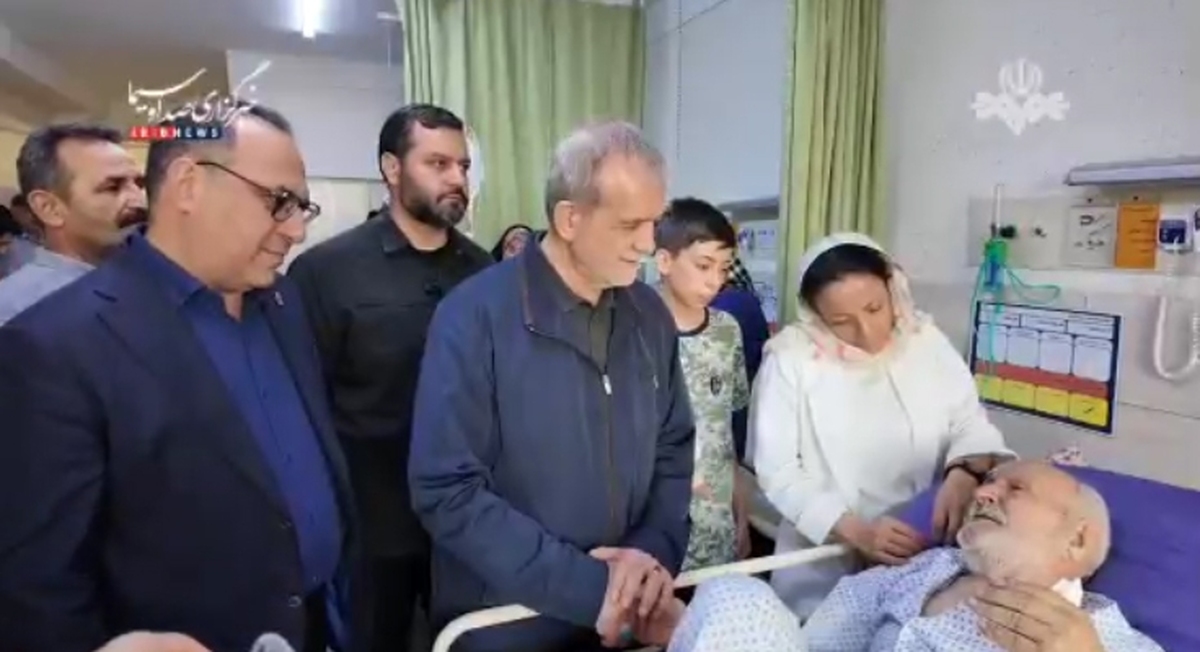 ببینید | حضور سرزده رئیس‌جمهور در یکی از بیمارستان‌های تهران