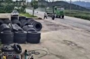 ببینید | چرخ رها در خیابان!