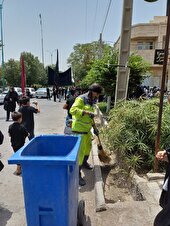 فعالیت بی وقفه 120 پاکبان در بافت تاریخی یزد در ایام محرم