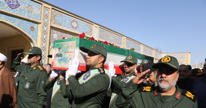 عکس | مراسم تشییع پیکر شهید غلامحسین غیب‌پرور