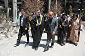 گزارش تصویری | بازدید گروهی از بزرگان عشایر عرب خوزستان از ساختمان شیشه ای صداوسیما