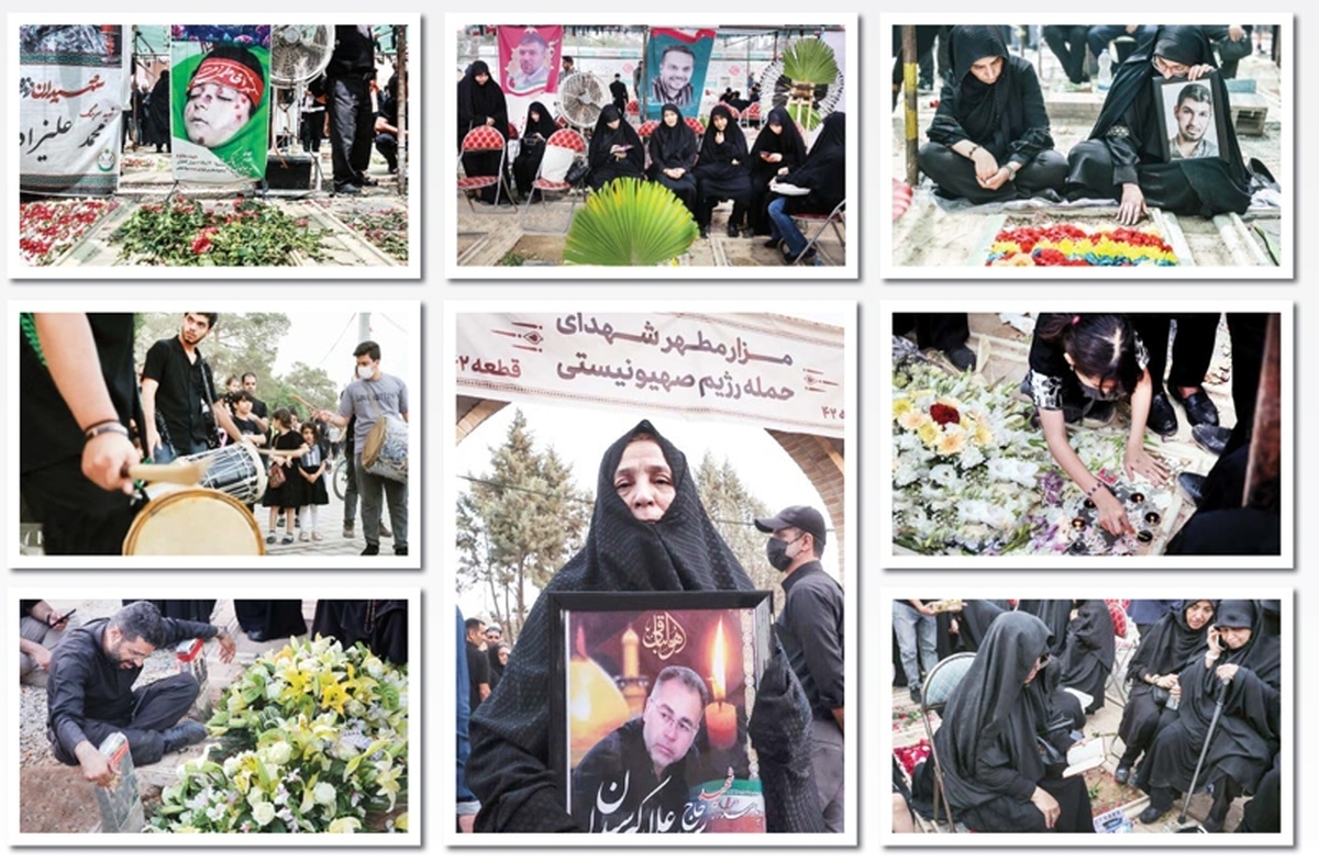  صدای هلهله دمام یکباره شور غریبی را در هوهوی باد فضای باز بهشت زهرا می‌پیچاند. انگار دل آدم می‌ریزد، خالی می‌شود و بعد آرام آرام توی ذهن همه این آدم‌ها گویی غمی بزرگ با دمام مردان سیاهپوش ریتم می‌گیرد، اشک می‌شود و می‌ریزد.