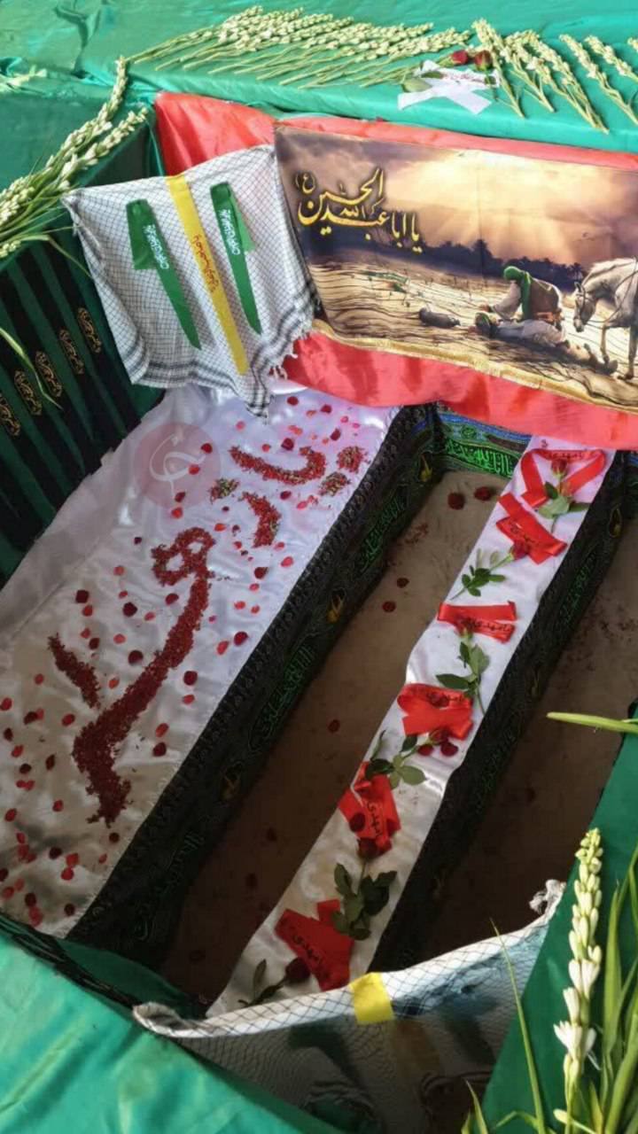 تشییع سپهبد شهید غلامعلی رشید و فرزندش و سردار نصیر باغبان بر دستان خوزستانی‌ها