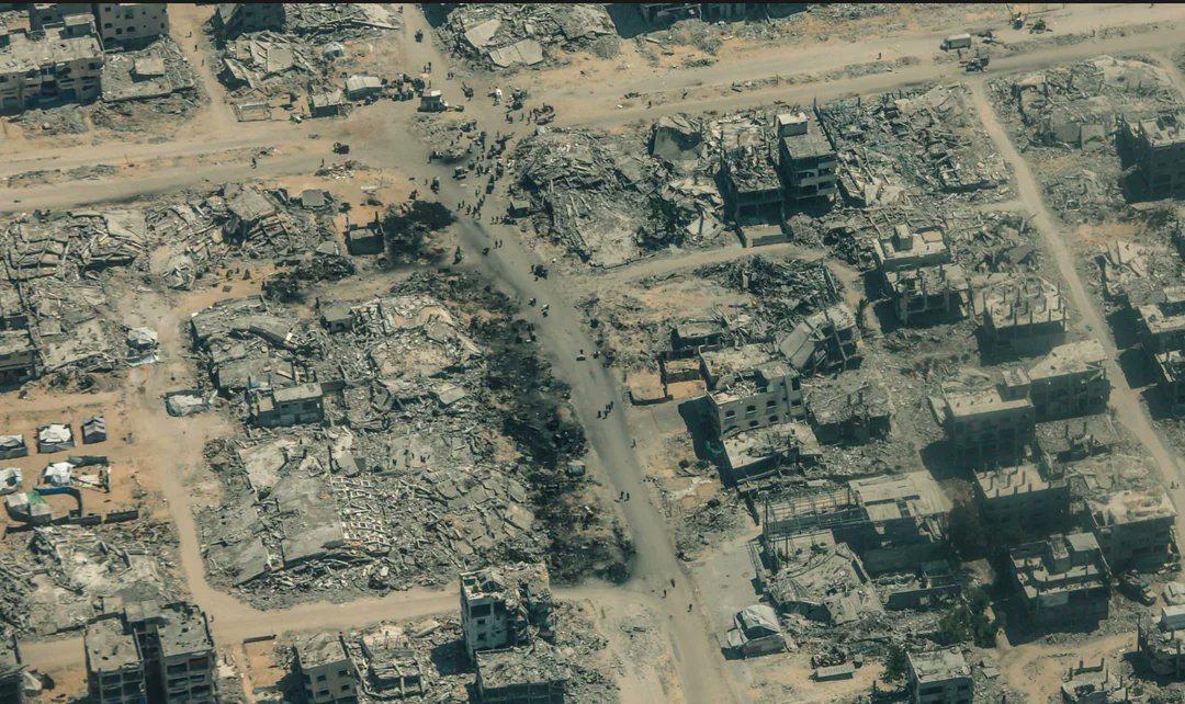 عکس ا تصاویر هوایی از میزان تخریب رژیم صهیونیستی در غزه