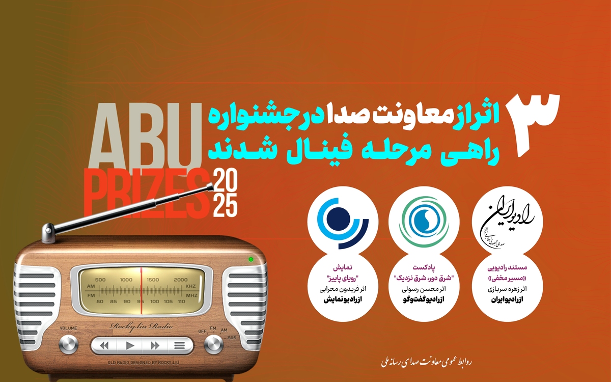 سه اثر رادیویی راهی فینال جشنواره بین‌المللی ABU PRIZE ۲۰۲۵ شدند 