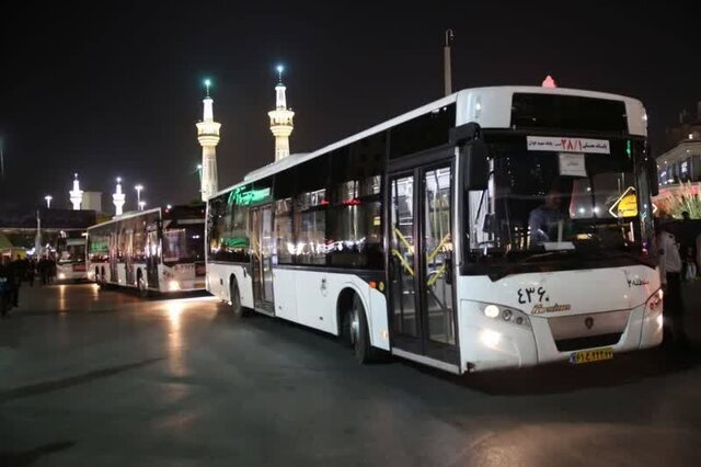 ارائه خدمات فرامرزی اتوبوسرانی مشهد در اربعین