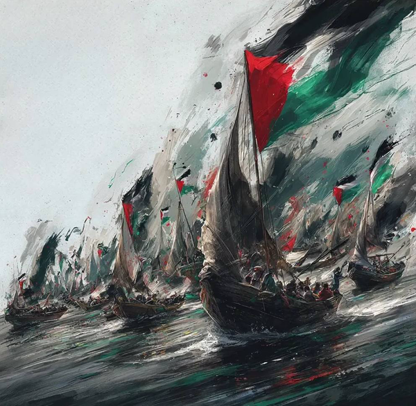 تصویر‌گری هنرمندان از آخرین قطره‌های انسانیت برای غزه