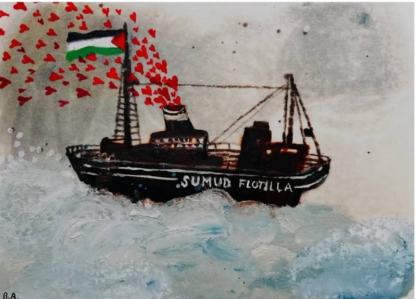 تصویر‌گری هنرمندان از آخرین قطره‌های انسانیت برای غزه