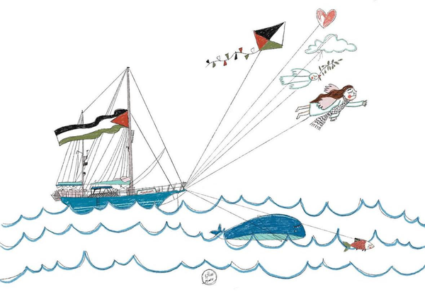 تصویر‌گری هنرمندان از آخرین قطره‌های انسانیت برای غزه