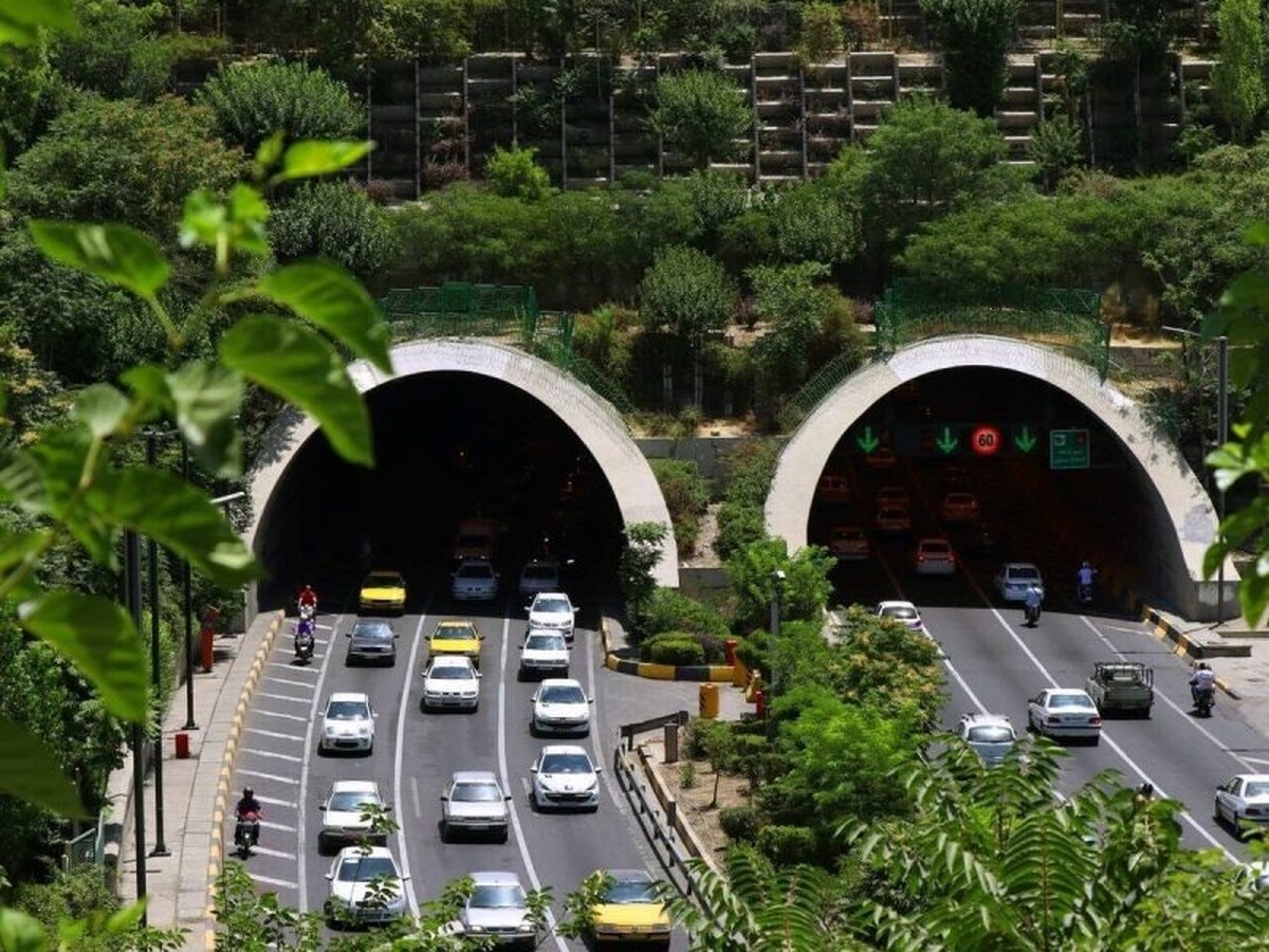 باند جنوبی تونل رسالت و باند شمالی تونل شهدای غزه امشب مسدود است