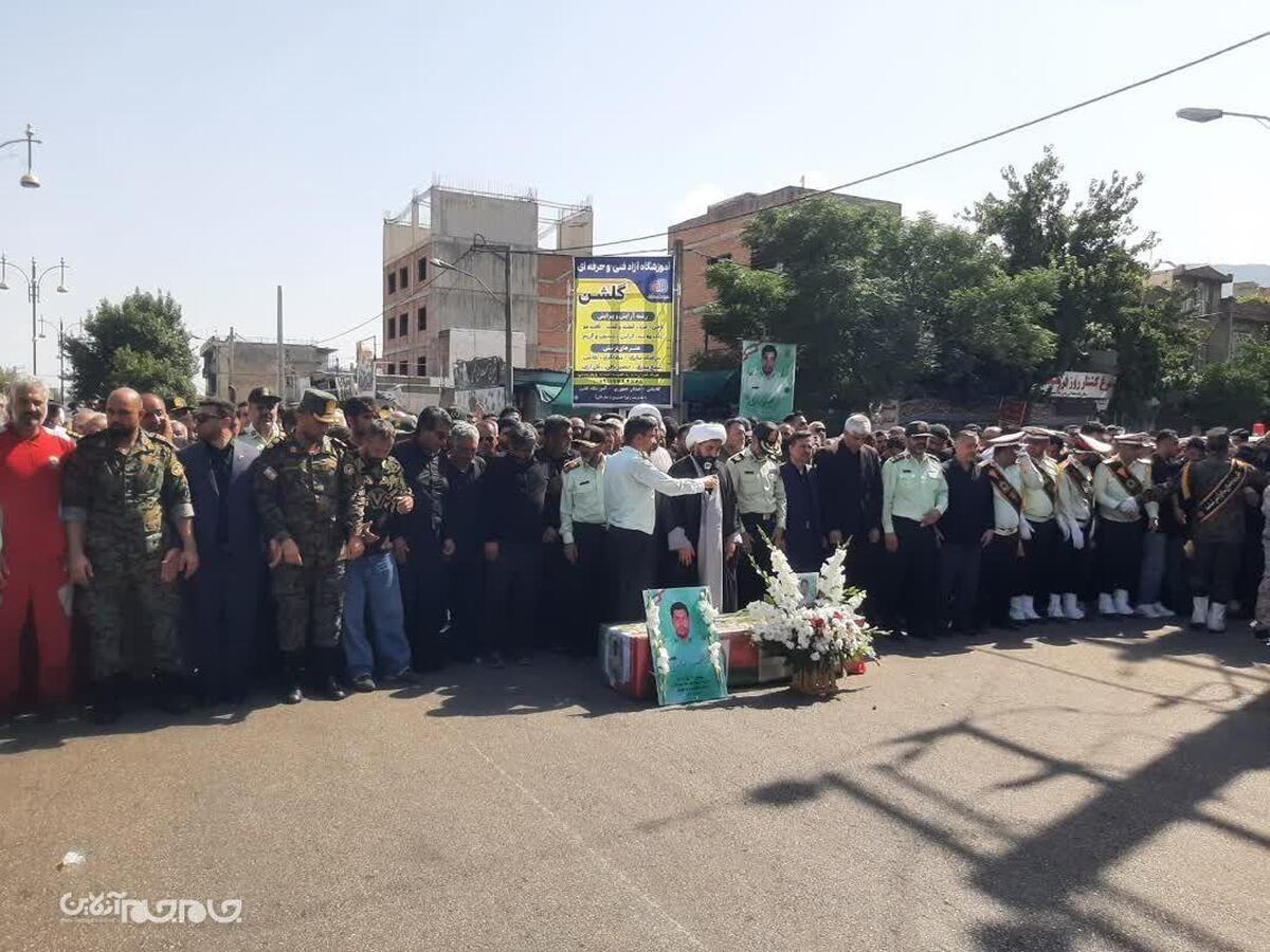 پیکر شهید حسن تولی در میان اندوه و افتخار هموطنانش آرام گرفت
