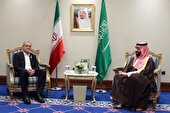 دیدار ولیعهد عربستان با رئیس‌ جمهور ایران در دوحه