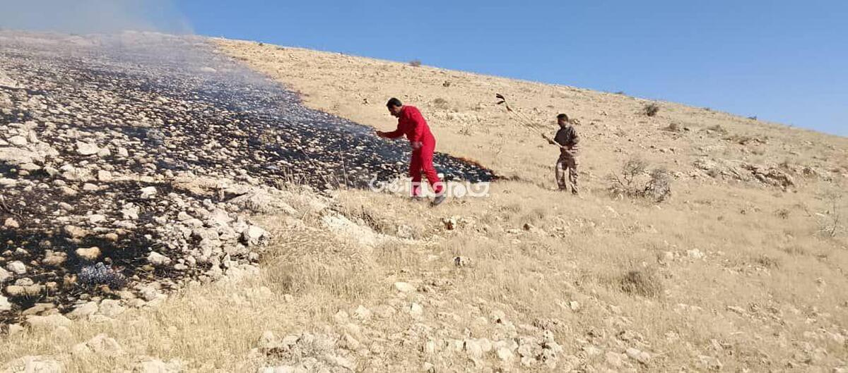 عامل آتش سوزی مراتع حمزه خانی کاکان شناسایی و دستگیر شد