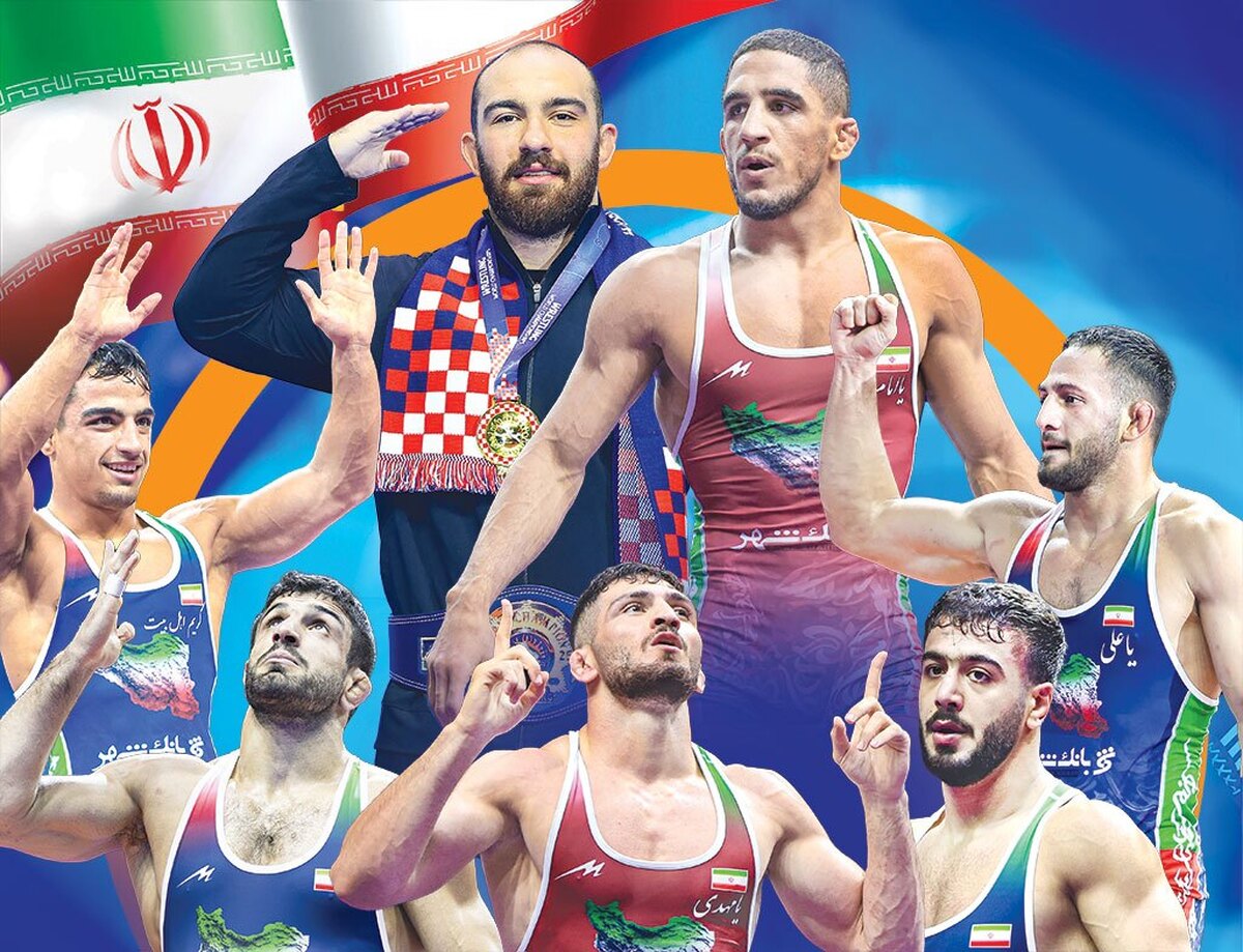 تیم ملی کشتی آزاد ایران با ۲مدال طلا، ۲نقره و ۳برنز قهرمان جهان شد