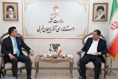 دیدار سفیر کره جنوبی در ایران با استاندار آذربایجان‌غربی