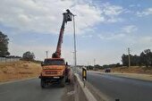 اجرای ۳۵ کیلومتر روشنایی در محور‌های خوزستان تا پایان سال