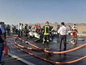 تصادف مرگبار در جاده رشتخوار - تربت حیدریه با ۳ کشته