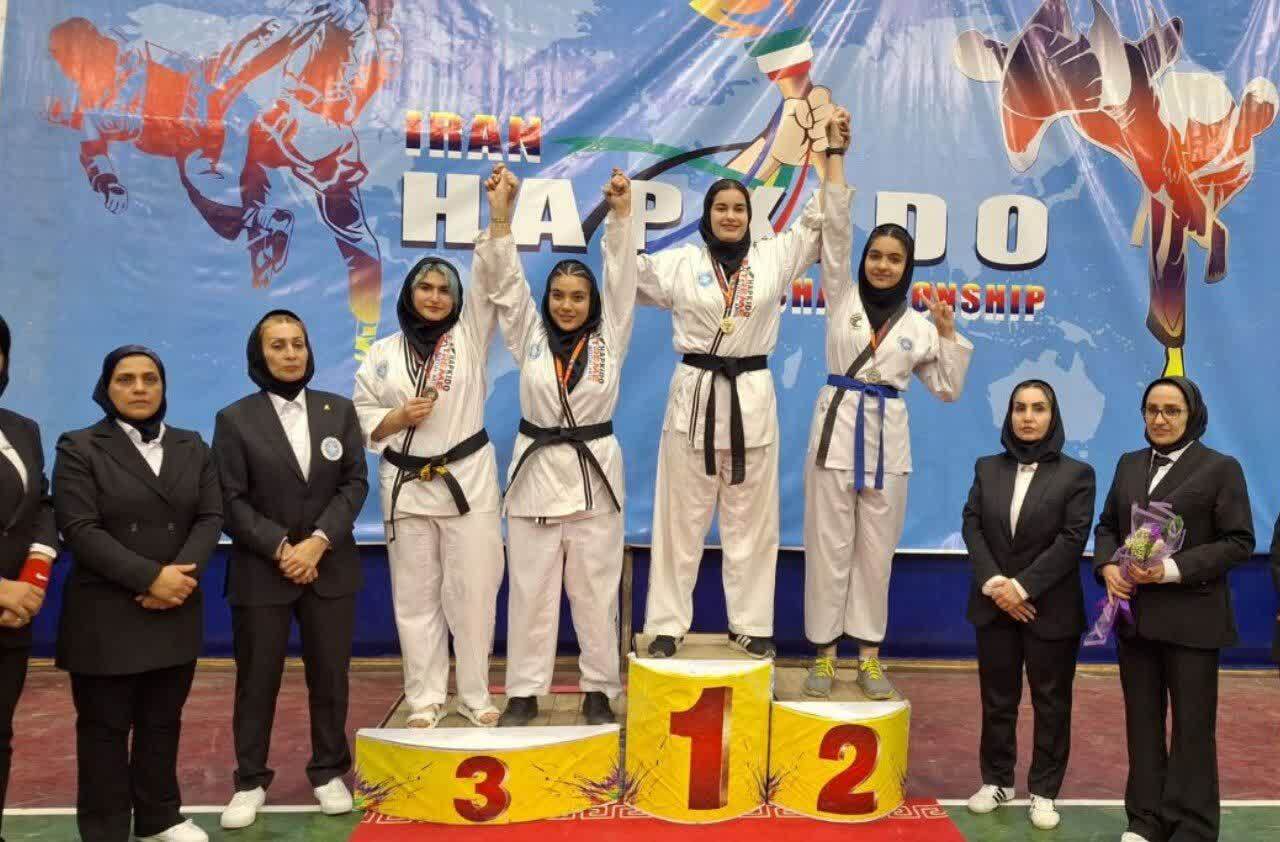 غزل نوری؛ بانوی طلایی محمدیه در مسابقات هاپکیدو استان