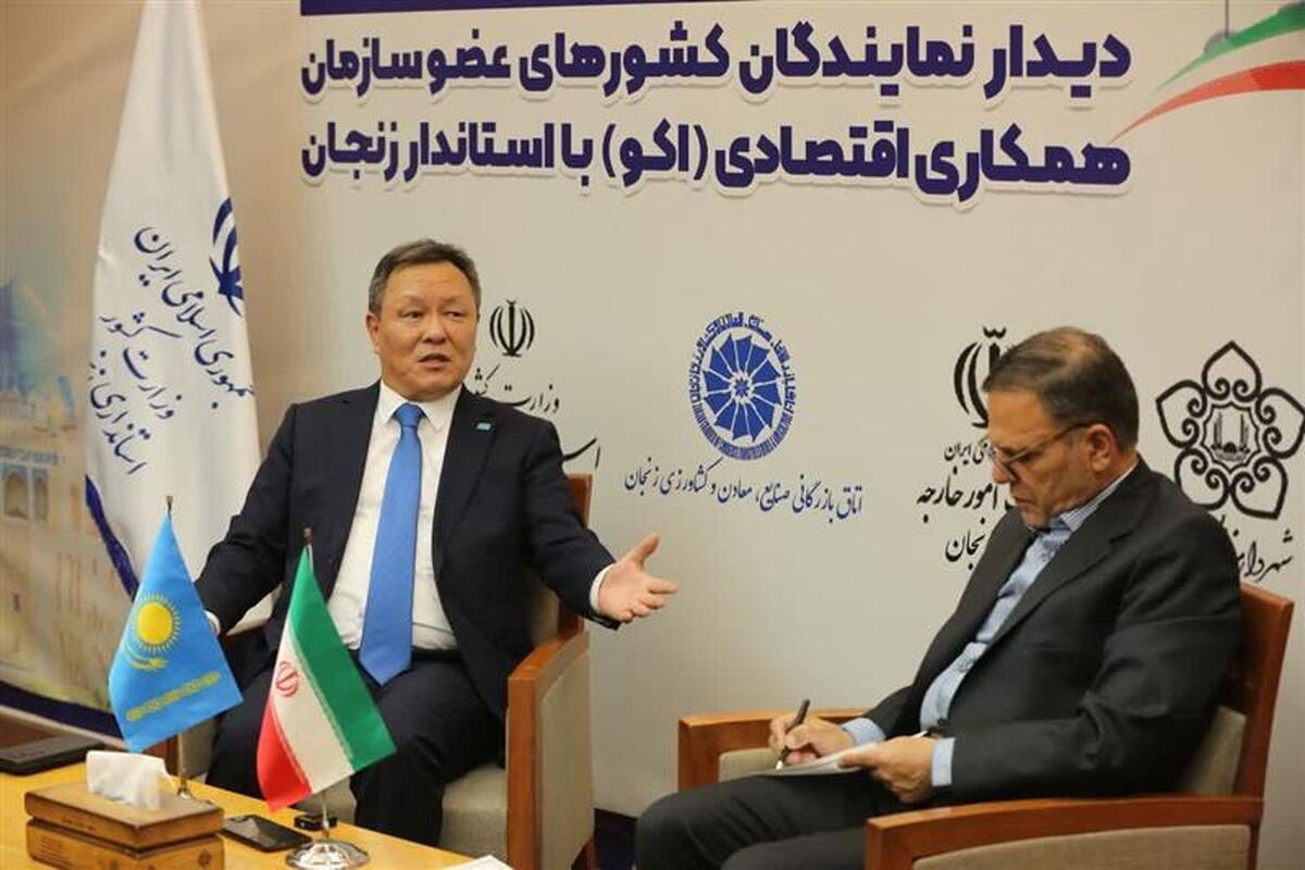 در جریان دیدار سفیر قزاقستان با استاندار زنجان، طرفین با تاکید بر اشتراکات فرهنگی، تاریخی و ظرفیت‌های اقتصادی، بر گسترش همکاری‌های دوجانبه در حوزه‌های تجارت، گردشگری و تعاملات استانی تاکید کردند.