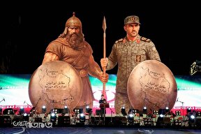 گزارش تصویری | مراسم رونمایی از مجسمه زانو زنندگان برابر ایران