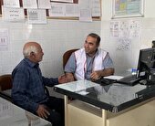 کاروان سلامت هلال احمر در روستای بساب بافق