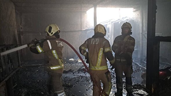 آتش‌ سوزی برج مسکونی در تهران