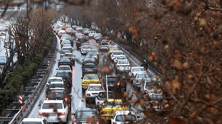 بارش باران در تهران