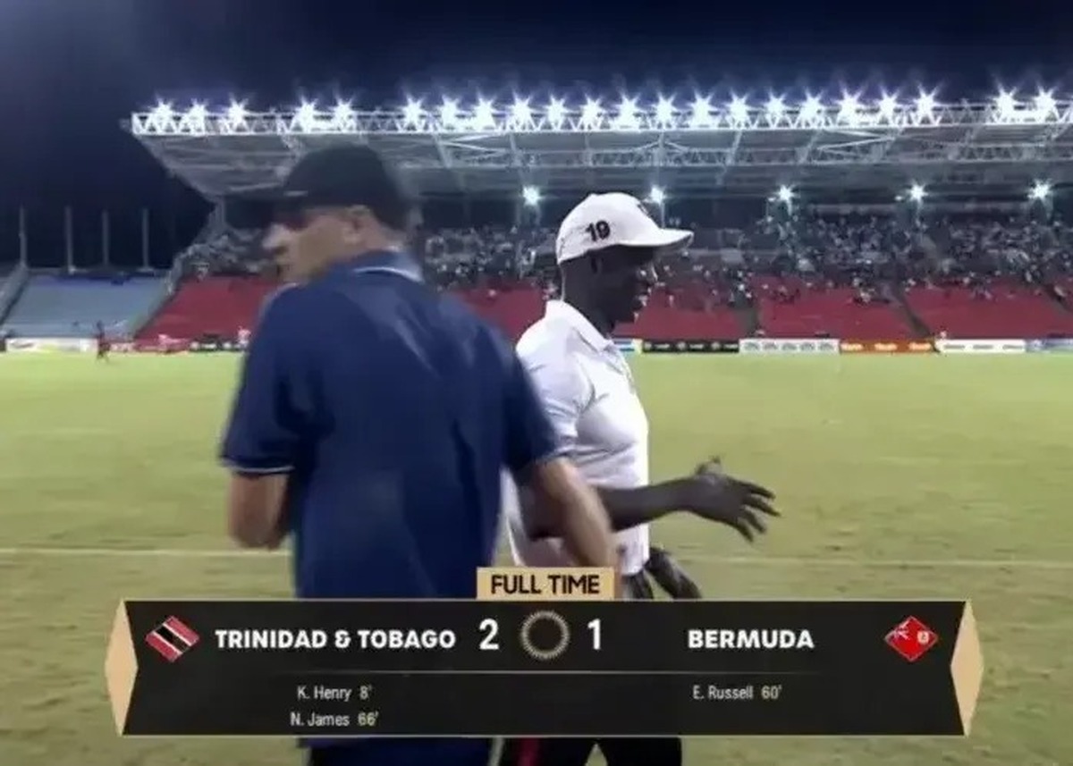 دیشب ترینیداد و توباگو مقابل برمودا قرار گرفت و تابلوی نتایج سردرگمی بزرگی ایجاد کرد: نتیجه ۲-۱ را نشان می‌داد در حالی که در واقع ۲-۲ بود.