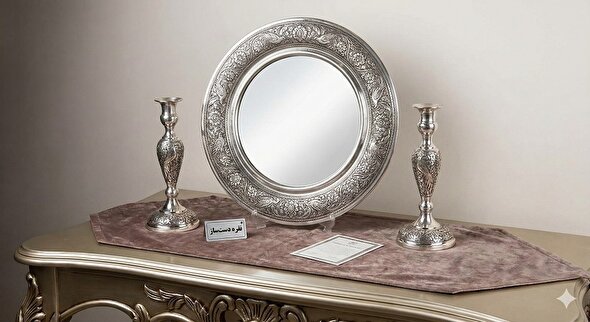 ۱۰ نکته مهم در انتخاب آینه و شمعدان نقره برای جهیزیه