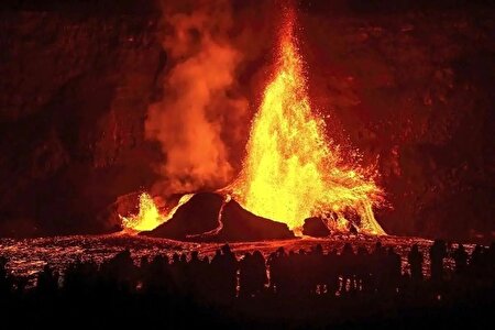 ببینید | تایم‌ لپس آتشفشان