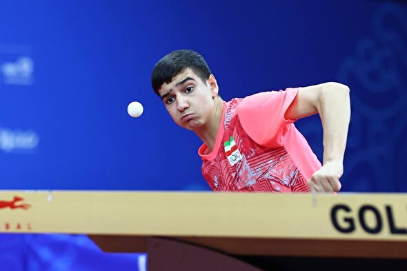 صعود چهار پله‌ای نابغه تنیس روی میز ایران در رده‌بندی جهانی