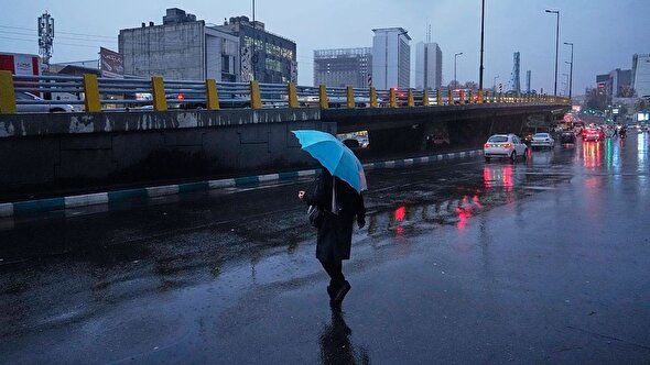 رگبار پراکنده باران در پایتخت