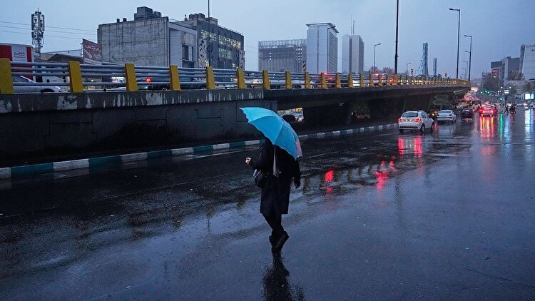 رگبار پراکنده باران در پایتخت