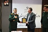 تقدیر فرمانده سپاه استان از مدیرکل راه و شهرسازی استان قزوین