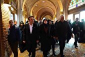 بازدید سخنگوی دولت از کاروانسرای جهانی سعدالسلطنه قزوین